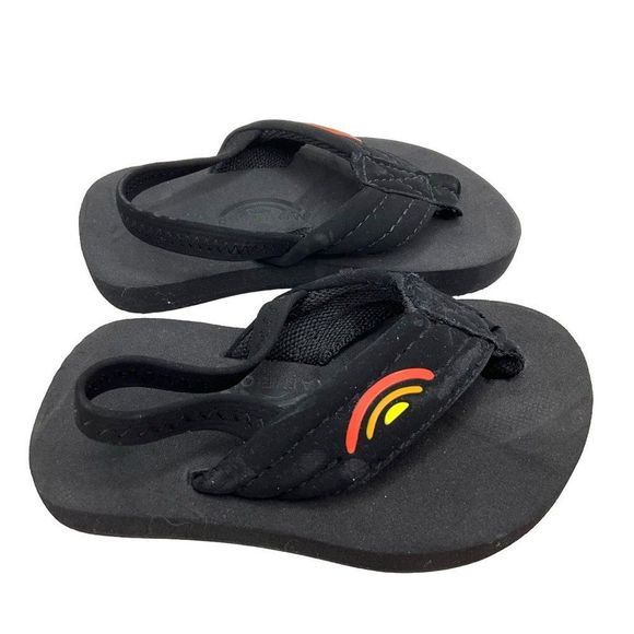 Rainbow Grombows Nubuck Flip Flop Sandals with Backstrap NEW! - Picture 2 of 5